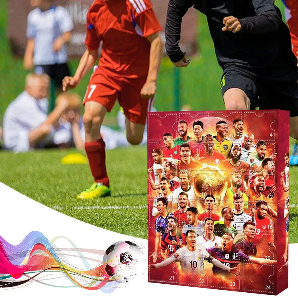 Countdown Advent Calendar Football Set 24 Day Advent Calendar Football Party Birthday Gifts Box Set Sports Christmas Supplies