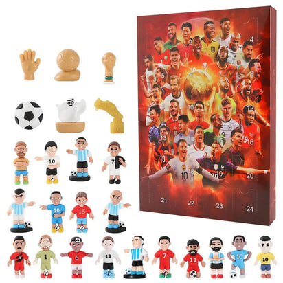 Countdown Advent Calendar Football Set 24 Day Advent Calendar Football Party Birthday Gifts Box Set Sports Christmas Supplies
