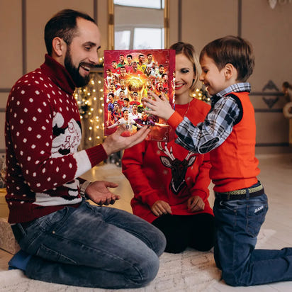 Countdown Advent Calendar Football Set 24 Day Advent Calendar Football Party Birthday Gifts Box Set Sports Christmas Supplies