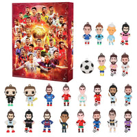 Countdown Advent Calendar Football Set 24 Day Advent Calendar Football Party Birthday Gifts Box Set Sports Christmas Supplies
