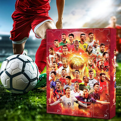 Countdown Advent Calendar Football Set 24 Day Advent Calendar Football Party Birthday Gifts Box Set Sports Christmas Supplies