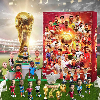 Countdown Advent Calendar Football Set 24 Day Advent Calendar Football Party Birthday Gifts Box Set Sports Christmas Supplies